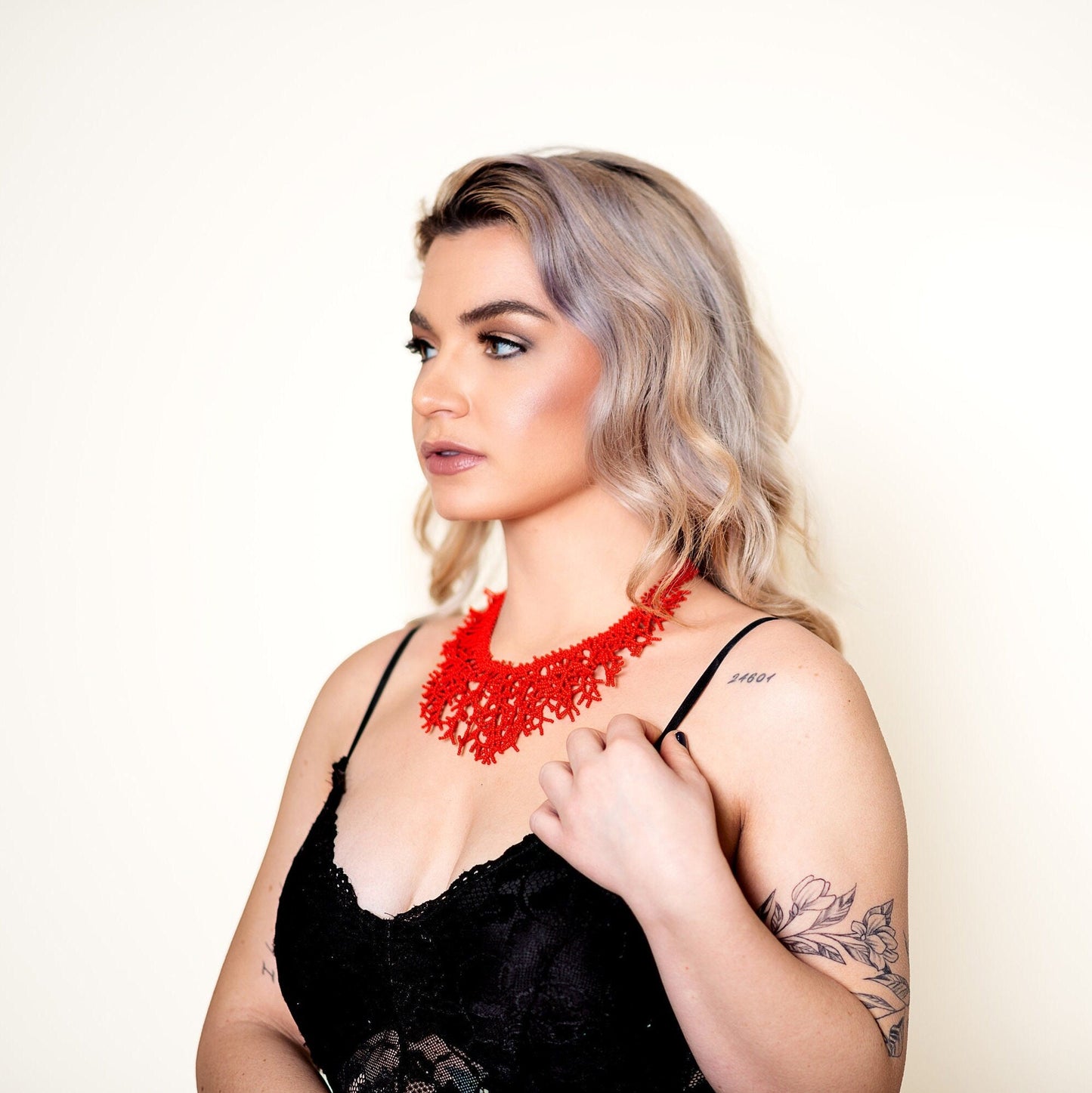 Red Coral Necklace - Hemsin Atelier